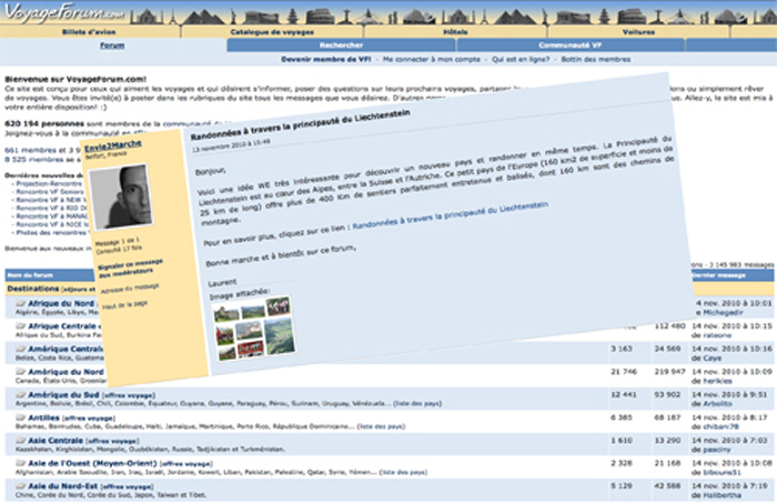 Voyage forum Voyage forum pour programmer un séjour en marchant