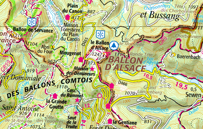 Carte IGN ballon alsace Carte IGN ballon alsace