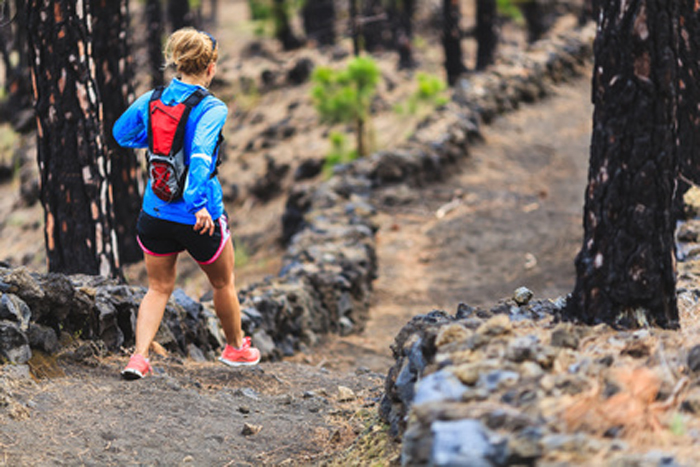 Speed hiking en foret Speed hiking en foret